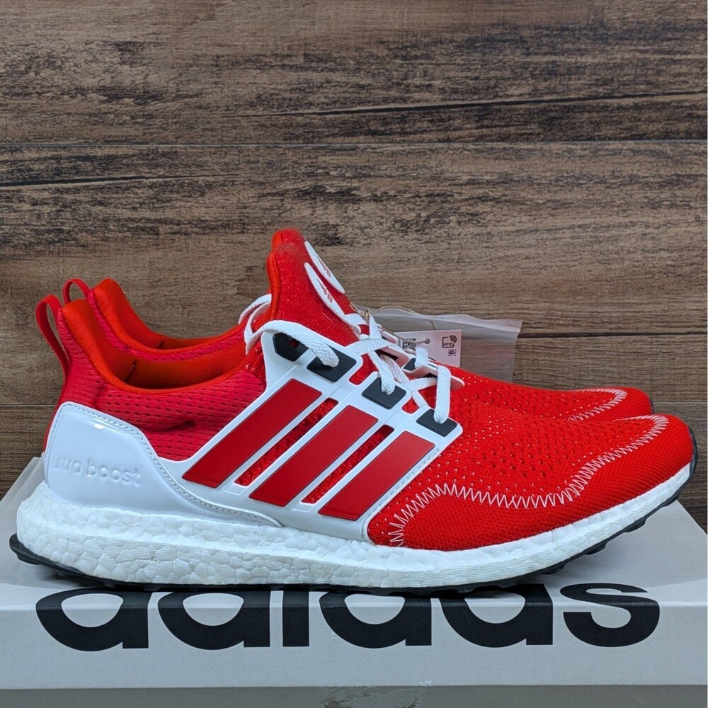 Adidas UltraBoost 1.0 Men's 11.5 Lindsey Horan PE Red White Black Shoes HR0081